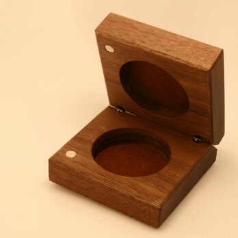 木製　アクセサリーボックス　ジュエリーケース　指輪入れの画像