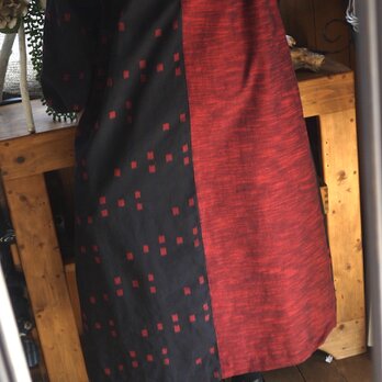 M様専用久留米絣バルーン袖ワンピースの画像
