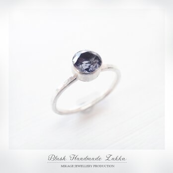 〚 gemstone 〛sv925 simple iolite ringの画像