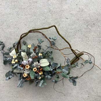 atelier blugra八ヶ岳〜（定形外郵便発送）柳小枝のMiniWreath02