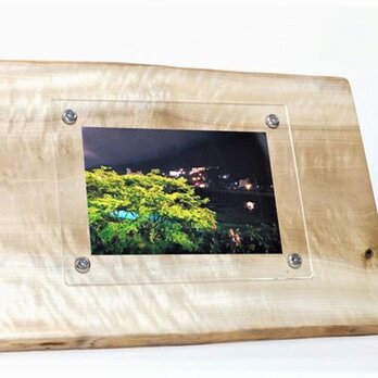 木製写真立て 壁掛け対応 Ｎｏ.7　朴の天然木（KG-17）の画像