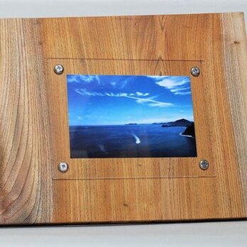 木製写真立て 壁掛け対応 Ｎｏ.11　欅の天然木（KG-16）の画像