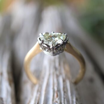 １カラット以上のハートシェープダイヤモンド指輪の画像