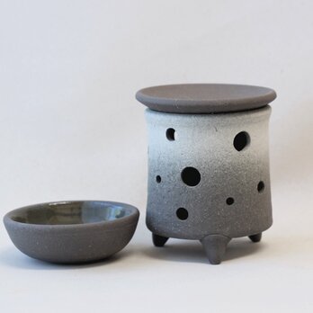 黒陶茶香炉またはアロマポット 2の画像