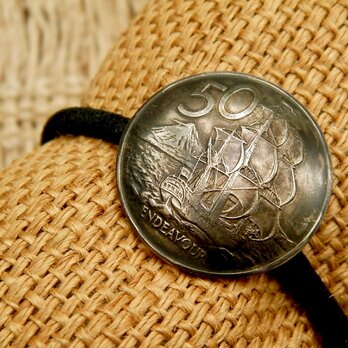 ＃H166  New Zealand Coin Hair Elasticの画像