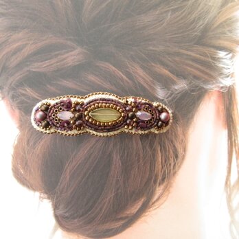 Hair accessory　ビーズ刺繍　（K0977)の画像