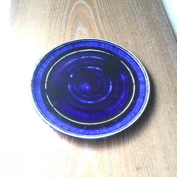 zao blue リム皿の画像