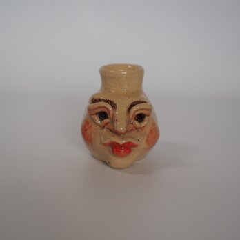 「人面壺 蘭子 (Human face pot, Ranko）」の画像