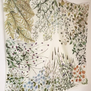 ウールスカーフ「wildflower-AW」の画像