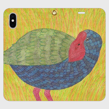 帯なし手帳型iPhoneケース/スマホケース/タカヘ/鳥の画像
