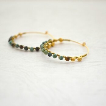 Turquoise healing Hoop Pierceの画像