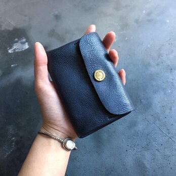 ONE LEATHER MINI WALLET NAVYの画像