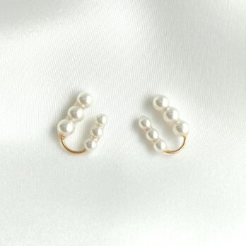 【再販】クリップイヤリング 14kgf pearl medium / 両耳分の画像