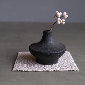 鉄染のドライフラワーベース 058