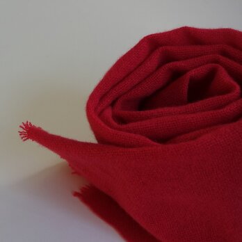 「Tさまご依頼品」手織りカシミアマフラー・・ローズピンクの画像