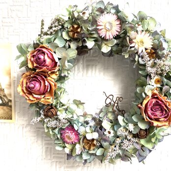 Antique Rose Wreathの画像