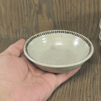 陶器 リム付き小鉢　青灰【210108】の画像