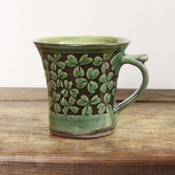 かたばみマグカップ（織部）