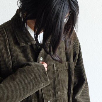 【シーズン限定】木間服装製作 / shirt コーデュロイ khaki / unisexの画像