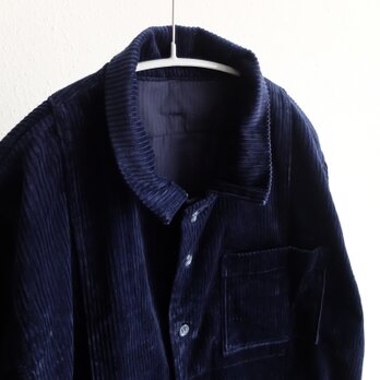 【受注製作】木間服装製作 / shirt コーデュロイ navy / unisexの画像