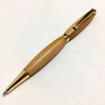 ケヤキ①　木製　ボールペン　無垢材　送料無料の画像
