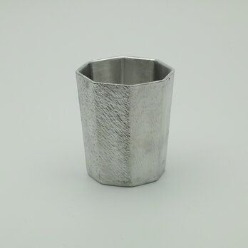 錫製　ぐい呑(八角）の画像