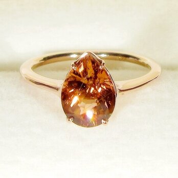 1.65ctピンクトルマリンとSV925の指輪（リングサイズ：9号、サイズ変更可、ピンクゴールドの厚メッキ、天然石）の画像