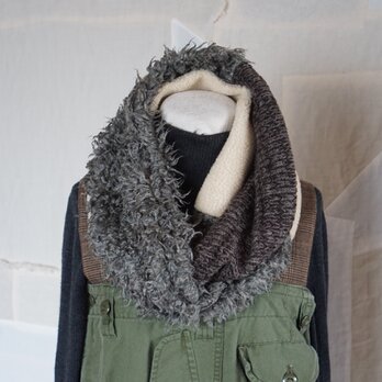 ○20％OFF○●受注アイテム●wool mix patchwork snood（02）の画像