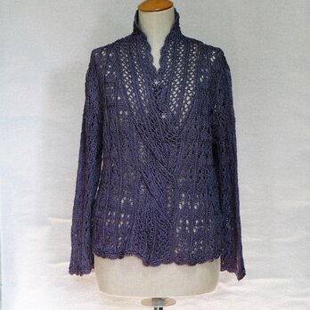 草木染め手編みセーター（シルク）値下げしましたの画像