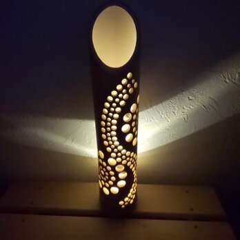 竹ランプシェード花火ウエーブ小の画像