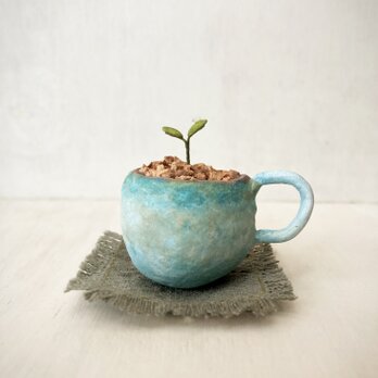 5417.bud 粘土の鉢植え マグカップの画像