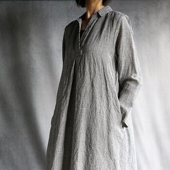 フロントタックワンピース：ミニギンガム