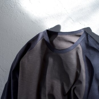 size1/organic cotton slub raglan Tの画像