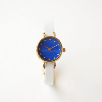 iroha 群青 真鍮シンプルケース（受注生産）| ハンドメイド腕時計の画像