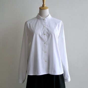 基本の白いシャツ（播州織・ピンポイントオックス生地）の画像