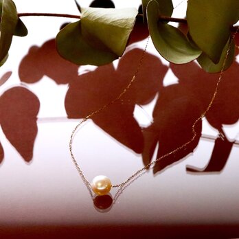 [Sot to]  K18YG  7mmアコヤ真珠の一粒ネックレスの画像