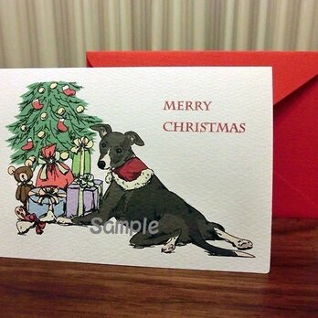 クリスマスカード＊「プレゼント開けてもいいですか？」再販売！！の画像