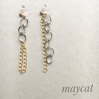 chain…silver and goldの画像