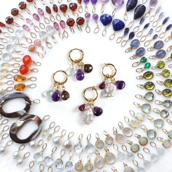 ここから3ペア！訳ありお得★ピアスorイヤリング宝石チャーム3ペアセット！