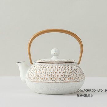 南部鉄器急須　5型亀甲　金/麻色