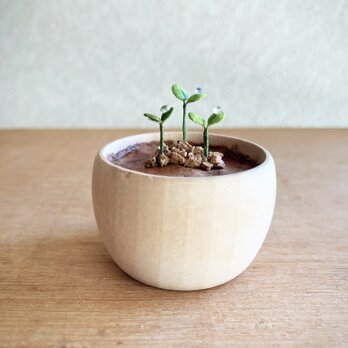 5447.bud 粘土の鉢植え 〜木から