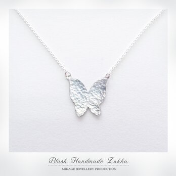 〚 butterfly 〛sv925 simple butterfly necklaceの画像