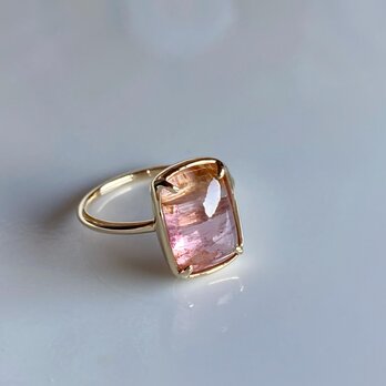 バイカラートルマリンリング / k10