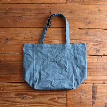 hanpu A4vertical-tote : turquoise :の画像