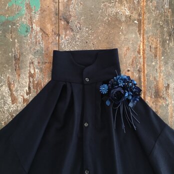 ー  青と紺  ーsuMire-bouquet布花コサージュの画像
