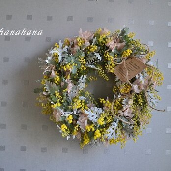 ミモザの春色wreathの画像