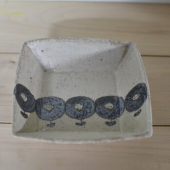 四角皿〜flowerB〜