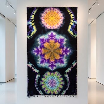 タイダイ染め　タペストリー　Hippies Dye最新作 　曼荼羅 HD13-32