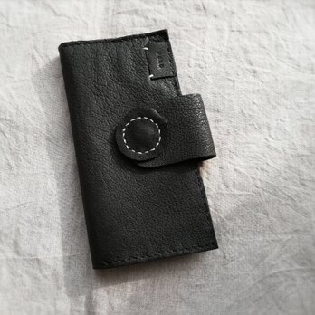 simple wallet　ブラック　ピッグスキンの画像