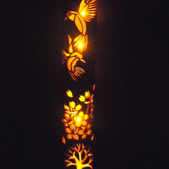 竹灯り　〜桜と舞う〜　竹灯籠　極太孟宗竹の画像